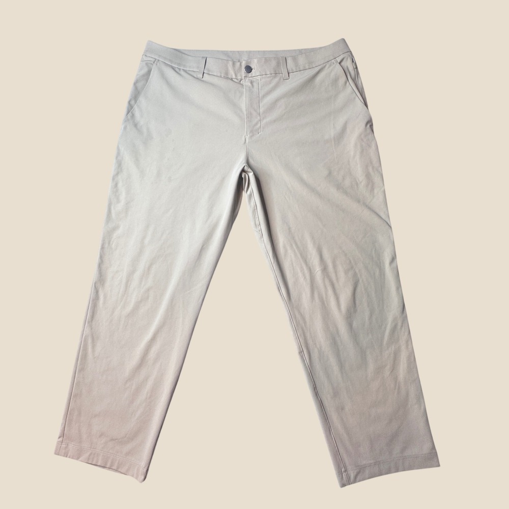 Lululemon Pants Mens 40x27 Commission Golf Pant Tan Stretch Chino Style
